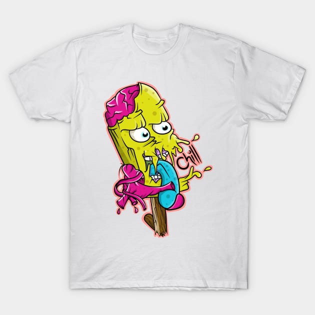 Funny Halloween Ice Pop T-Shirt by mailboxdisco